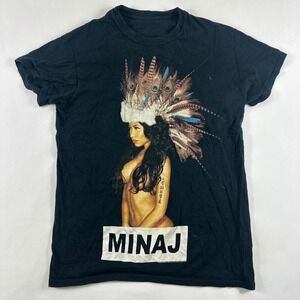 Vintage Nicki Minaj‎ The Pinkprint Tour T-Shirt Men's Small Black Concert Merch